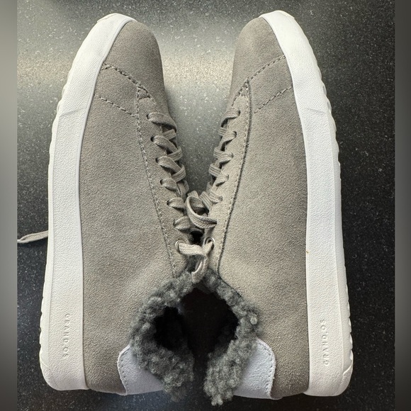 Cole Haan GrandPro Tennis Sneaker Shoe Charcoal Grey Sz 6B Med fleece lined New - Picture 7 of 10